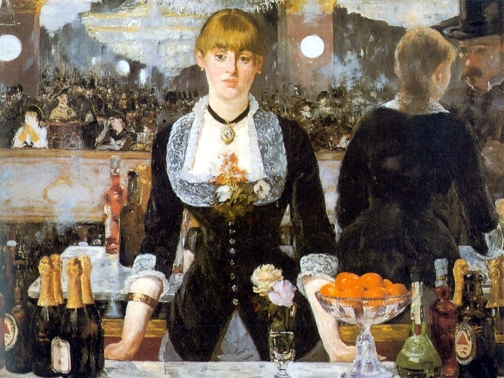 Bar del Folie Berger, Edouard Manet, 1882. Courtauld Institute, Londres