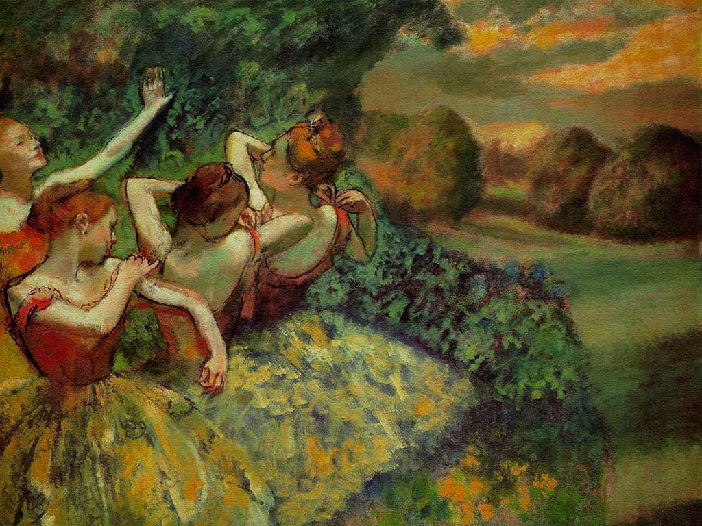 Cuatro bailarinas, Edgar Degas, 1899. National Gallery, Washington 