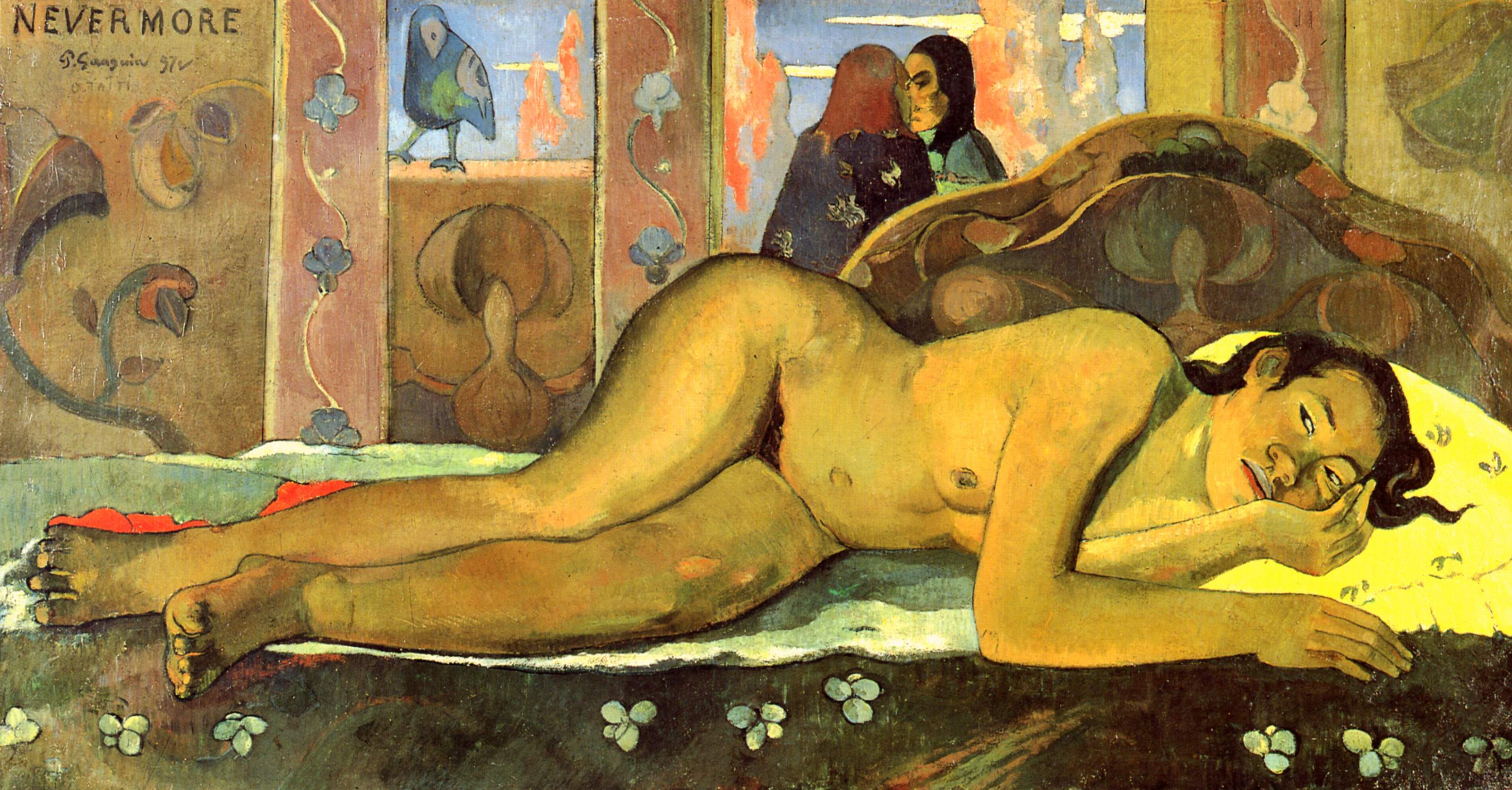 Nevermore O Täiti, Paul Gauguin, 1897. Courtauld Institute of Art, Londres.