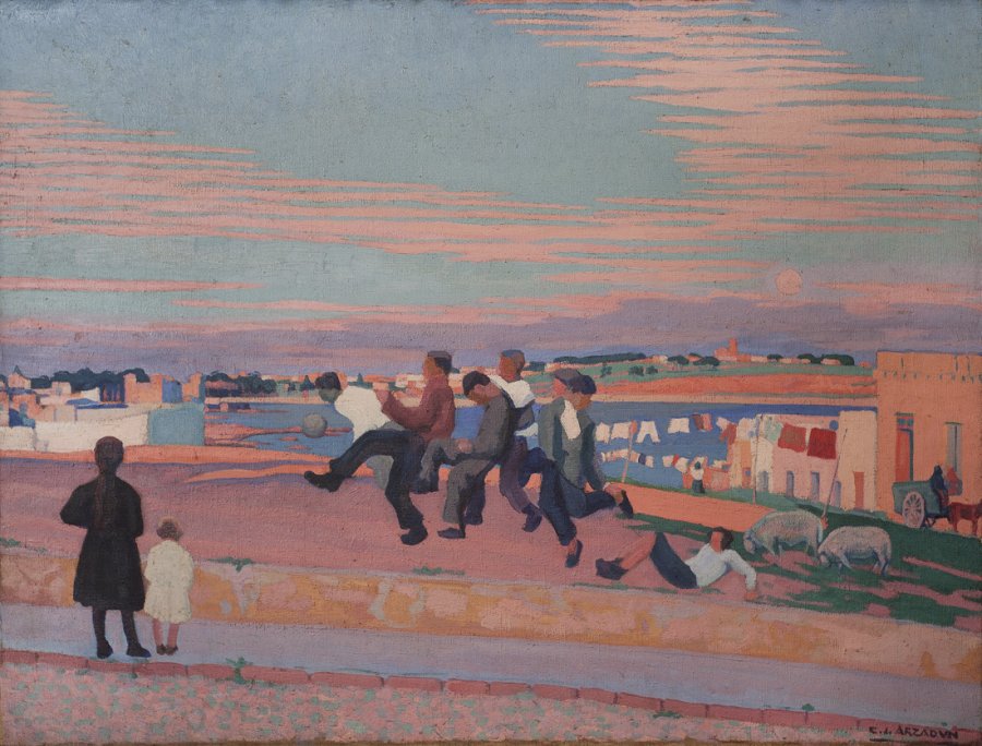 Carmelo de Arzadun, Partido de fútbol, 1919. Museo de Artes Visuales, Montevideo.