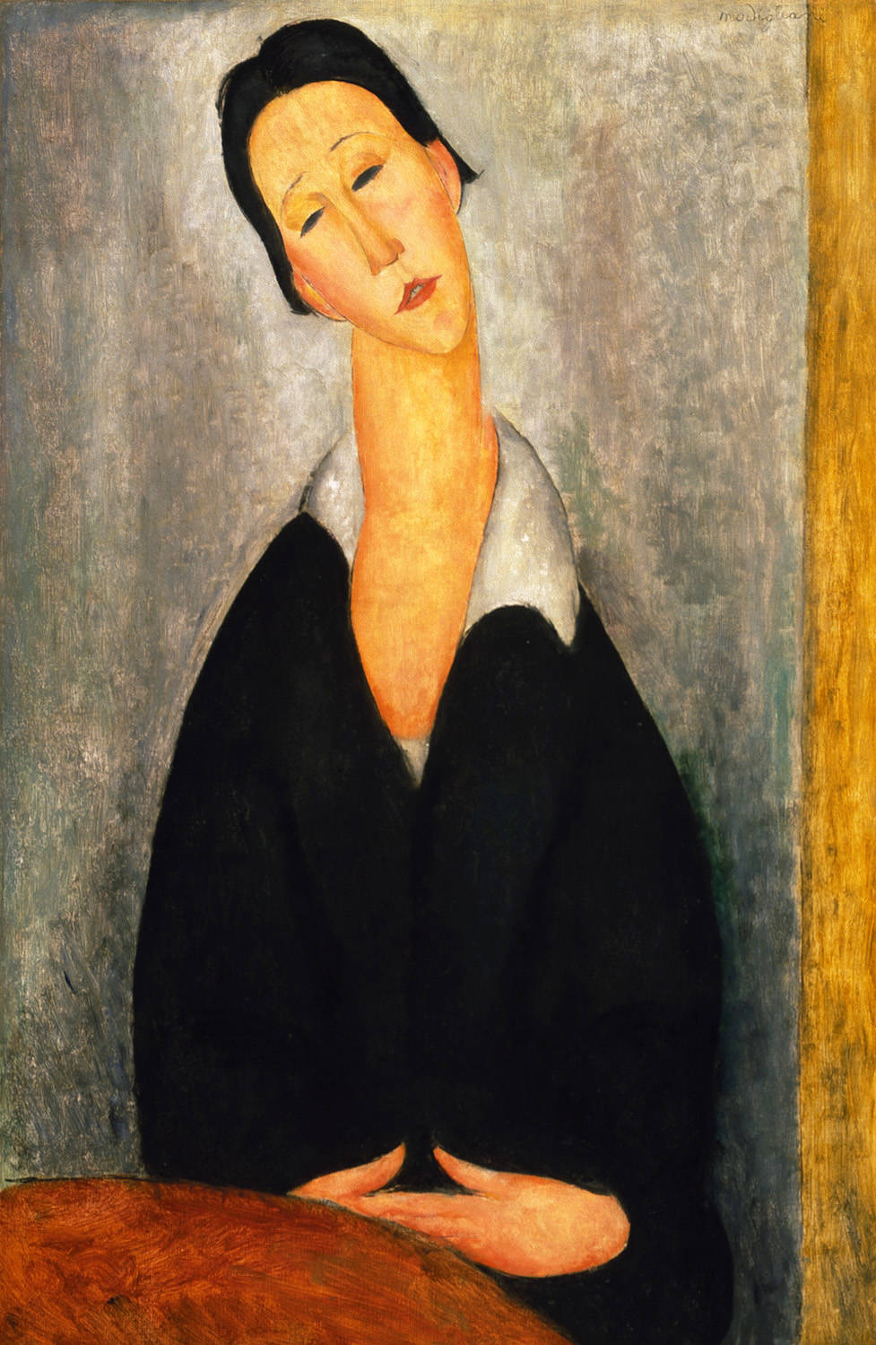 Retrato de mujer polaca, Amadeo Modigliani, 1919. Museo de Bellas Artes de Philadelphia.