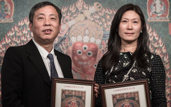 Liu Yikian y su esposa Wan Wei, compradores de la obra de Modigliani