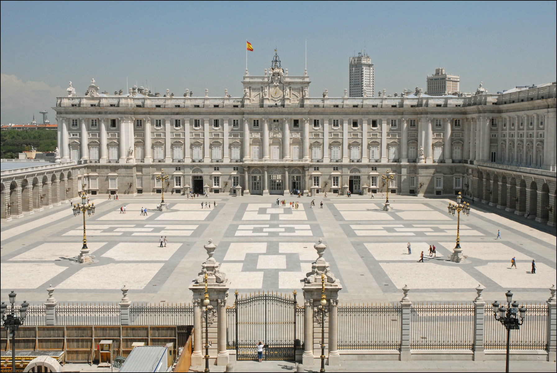 Vista de la Plaza de Oriente del Palacio Real de Madrid