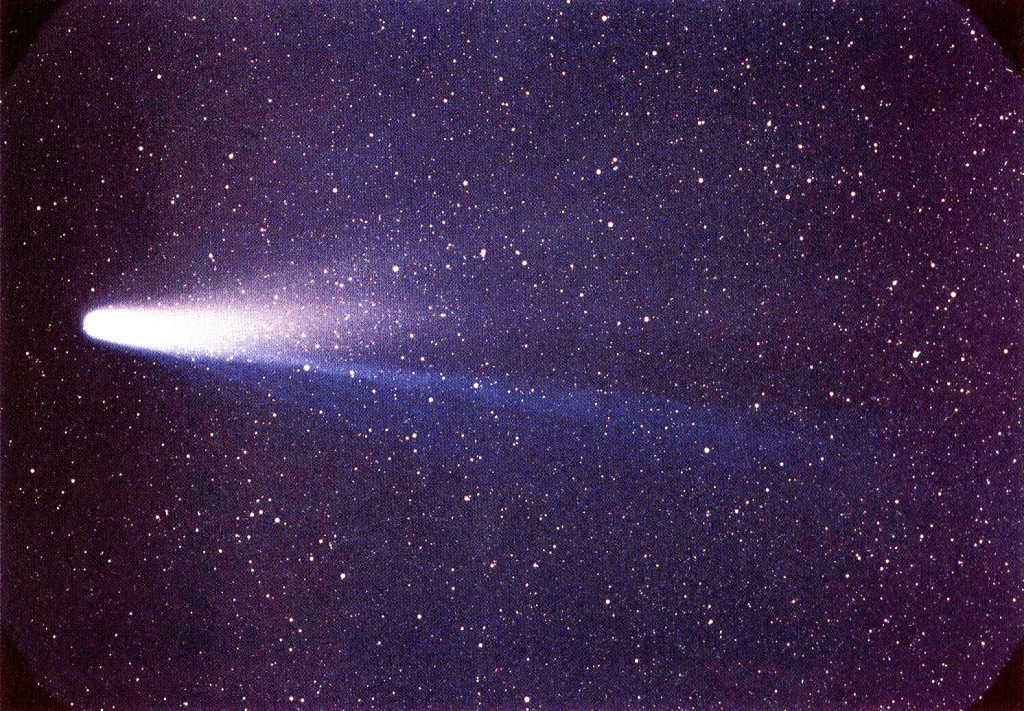 El Cometa Halley, fotografiado por la sonda Giotto, 1986