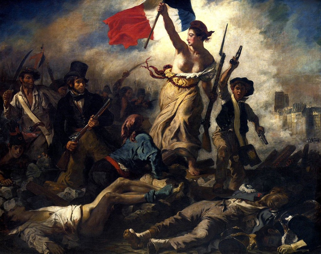 La libertad guiando a su pueblo, Eugene Delacroix, 1831. Museo del Louvre, París